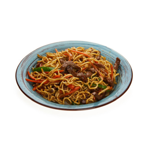 yakisoba con ternera i verduras